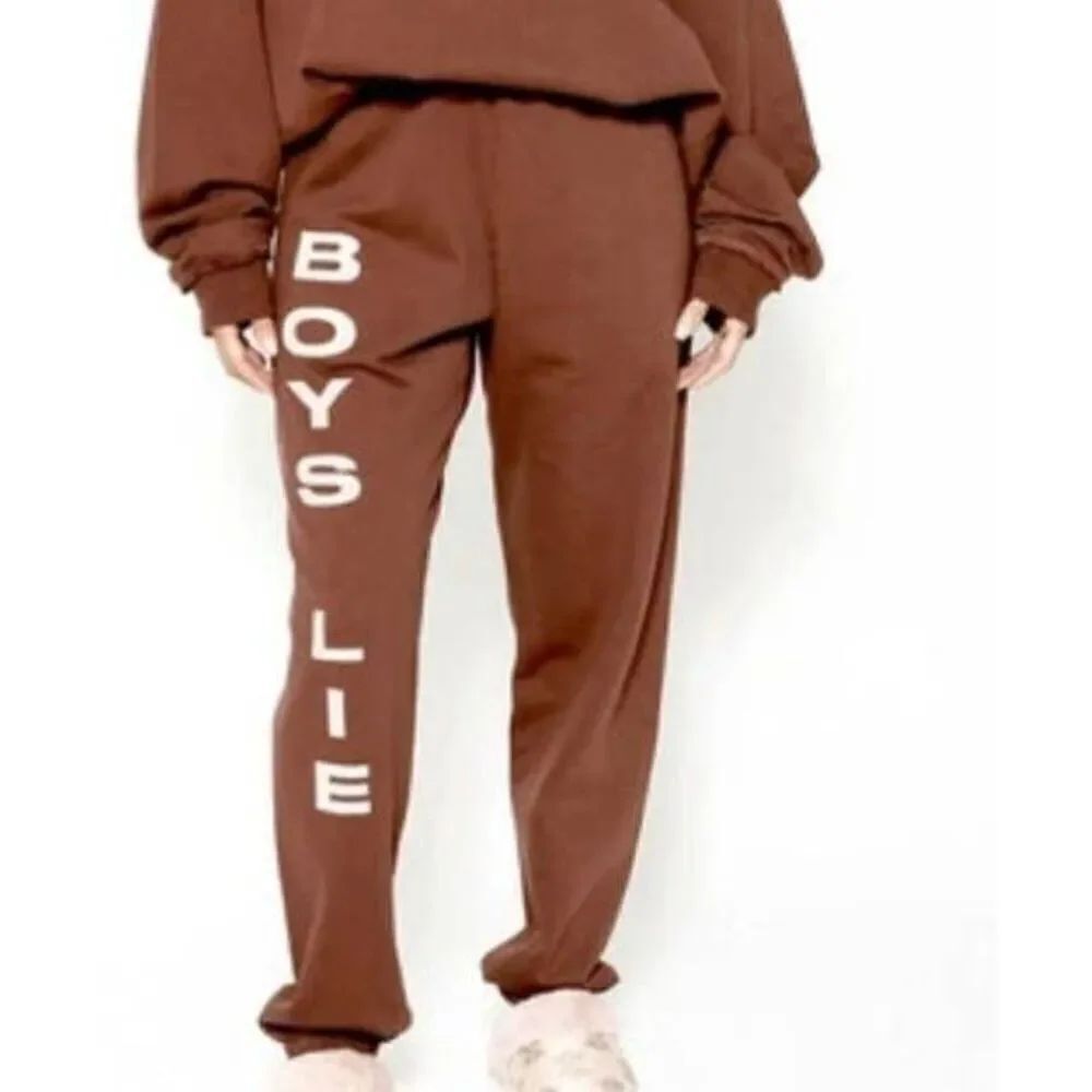 BOYS LIE hatchet cemetery maroon sweatpant sz Medium